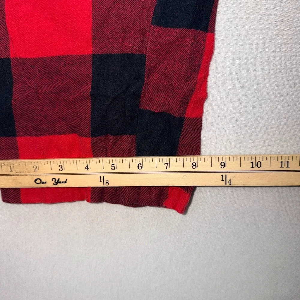 Old Navy Red and Black Buffalo Check Flannel Pajama Pants